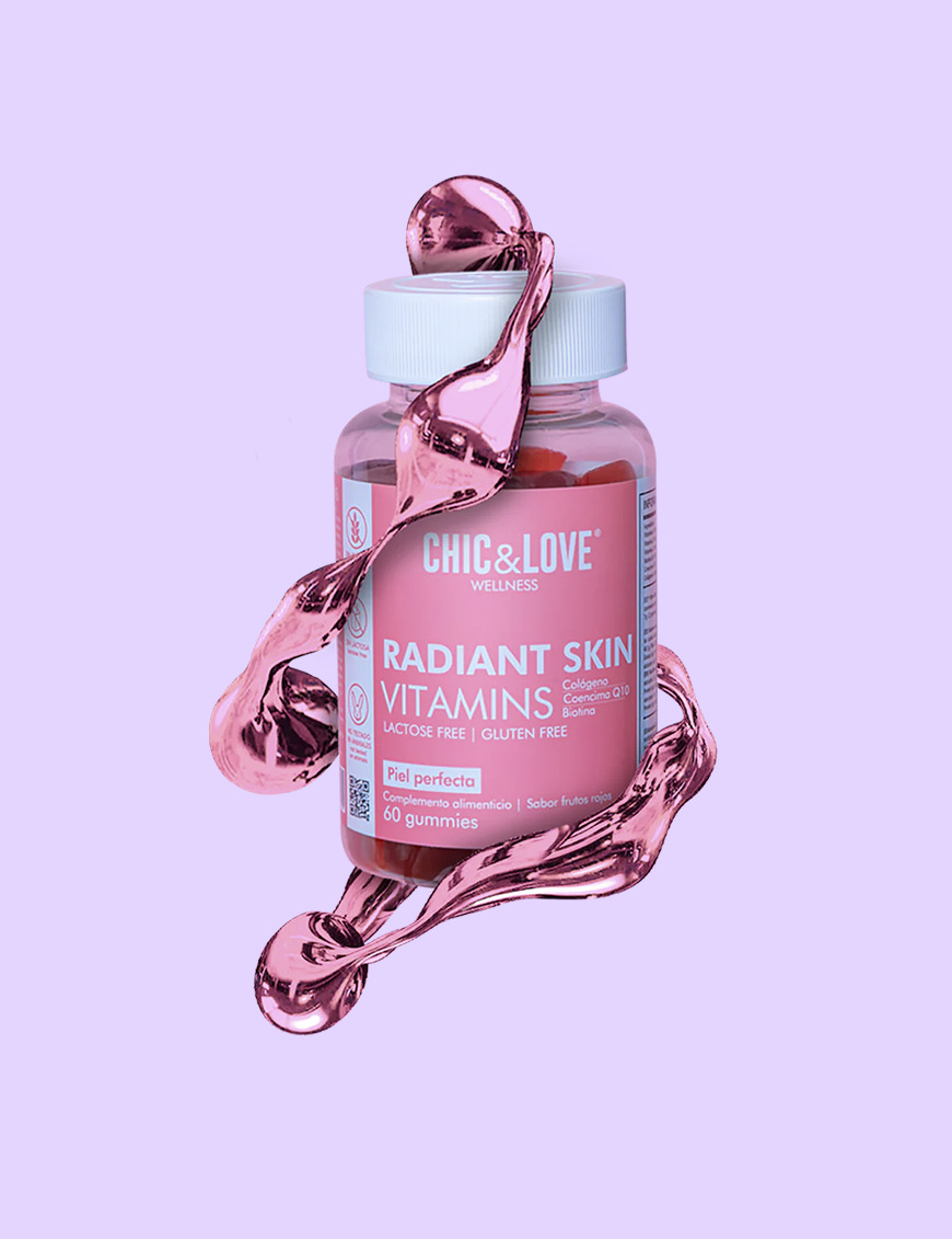 Radiant Skin Gummies con Q10 y Colágeno Chic & Love